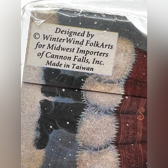 VTG Midwest of Cannon Falls Christmas Time Paper Decorative Garland Santa Claus - Picture 5 of 5